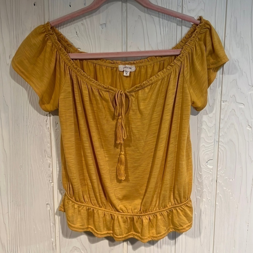 𝅺PAPER + Tee Crop Top, M